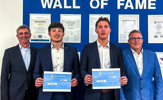 v.l.n.r.: Dr. Matthias Brendler, Lukas Zärtner, Jacob Weiß, Prof. Dr. Peter Britz